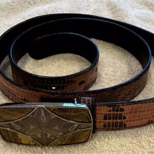 AMAZING WOMEN'S LIMITED EDITION PRADA ADJUSTABLE BUCKLE SKINS BELT